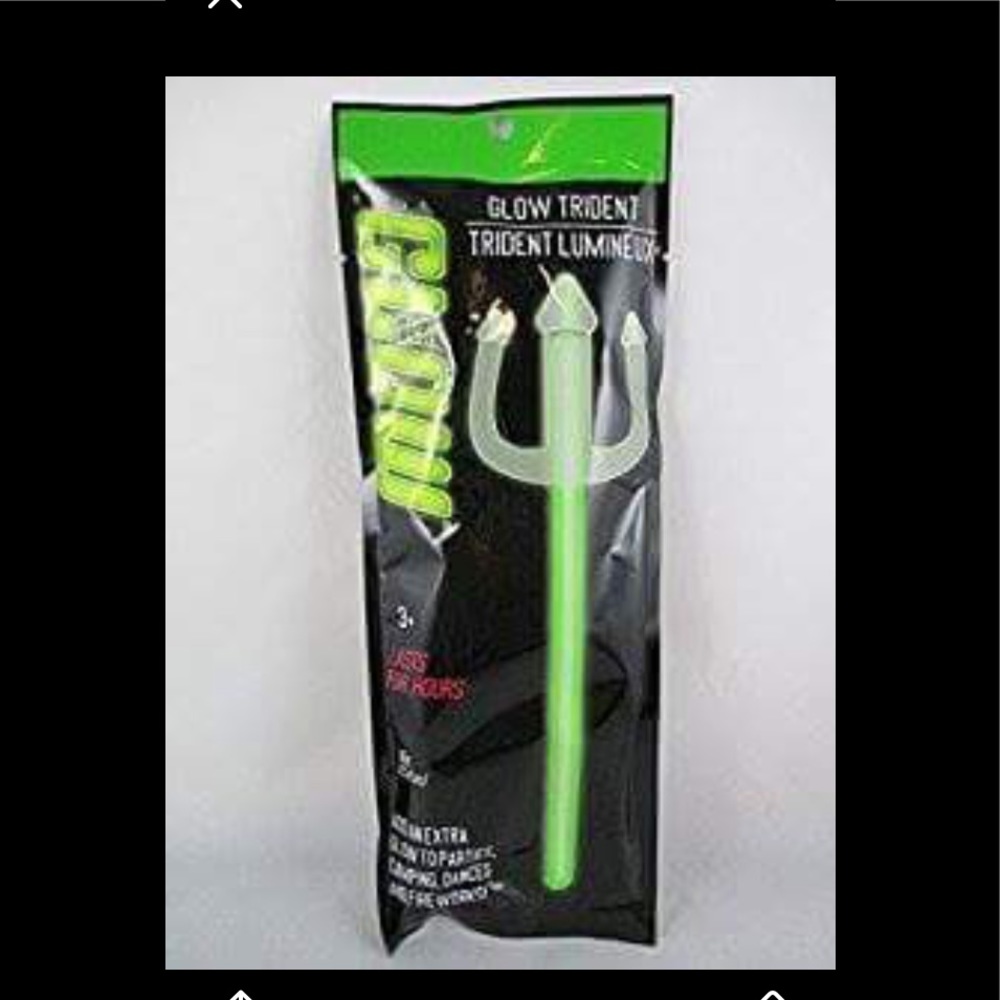 New Green Glow Trident Glow Play 3+